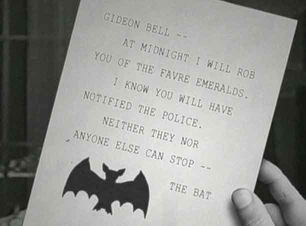 a note from the bat