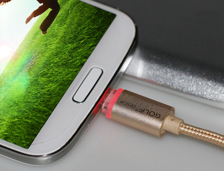 Cáp sạc Lightning LED loại 1m cho Android Cáp Android
