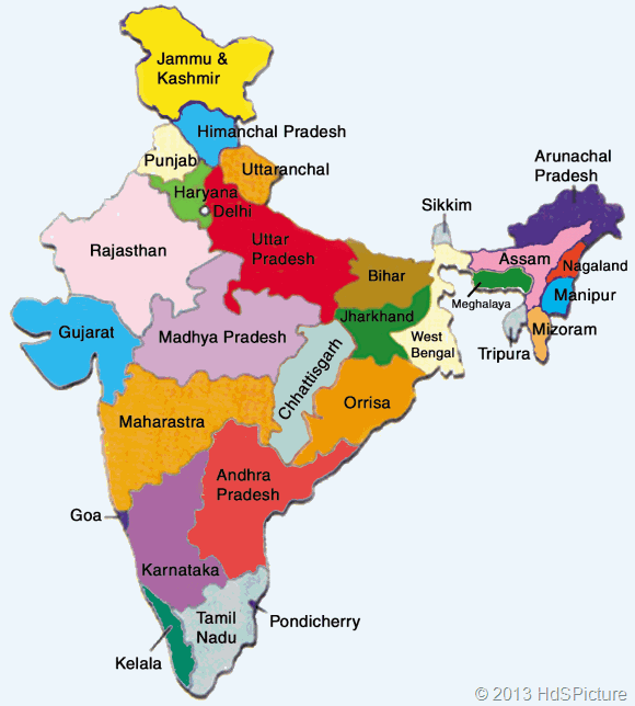 Peta Negara India