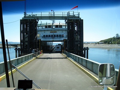 Boarding the ferry to PT