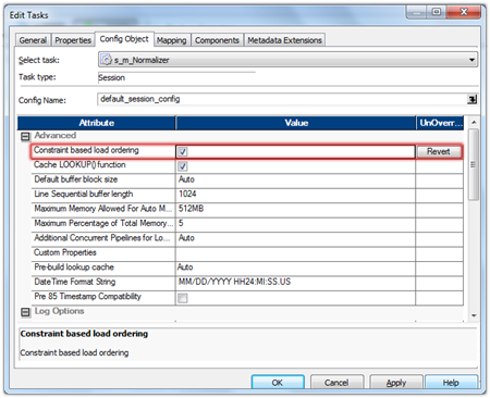 Informatica PowerCenter Constraint Based Loading