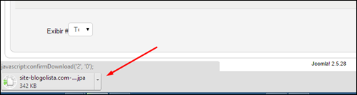 Como recuperar o backup do seu site no Joomla 2.5 - Visual Dicas