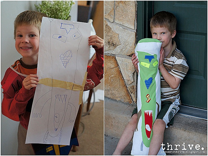 Thrive: Kids Summer Break Sewing Project: Silly Pillows