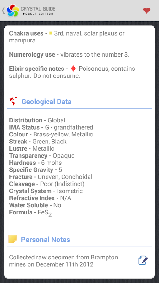 Crystal Guide Pocket Edition Android Apps on Google Play