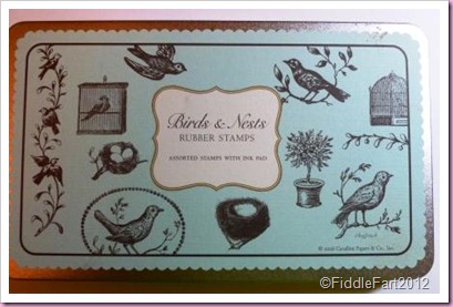 Bird and nest Rubber stamps