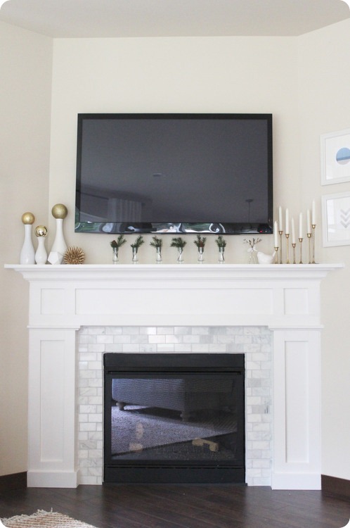 TV over fireplace