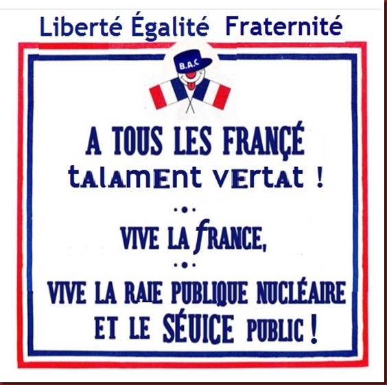 Umor sul nacionalisme francés