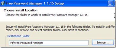 Installare Free Password Manager su chiavetta USB