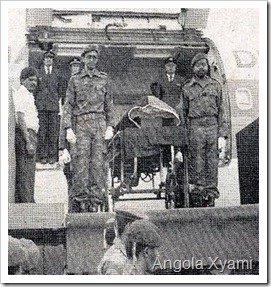 FOTO HISTÓRICA: A chegada do corpo do Saudoso Presidente Dr. Agostinho Neto à Luanda...