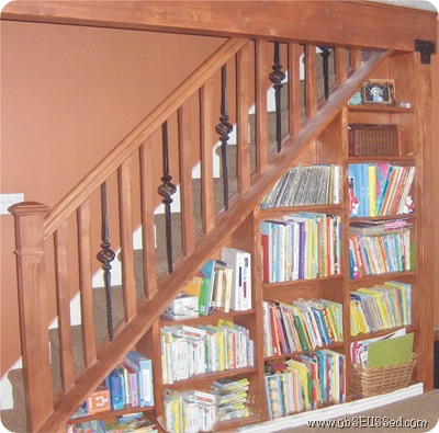 Obseussed Bookshelves Under Stairs, Built In Bookcase Under Stairs