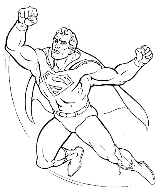SUPERMAN DIBUJOS PARA COLOREAR
