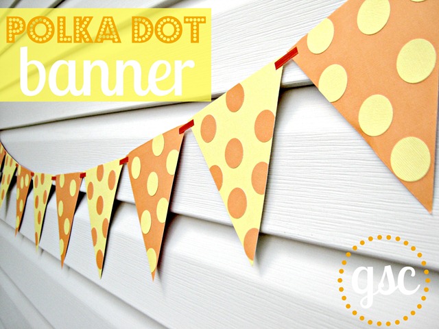 polka dot banner