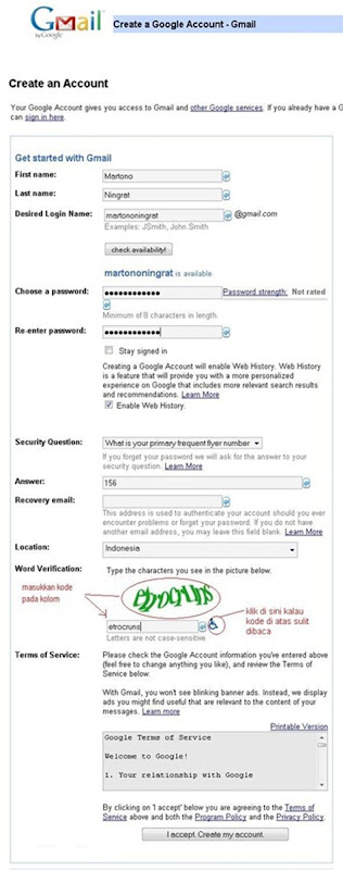 formulir b Praktis Cara Gmail Email di Membuat