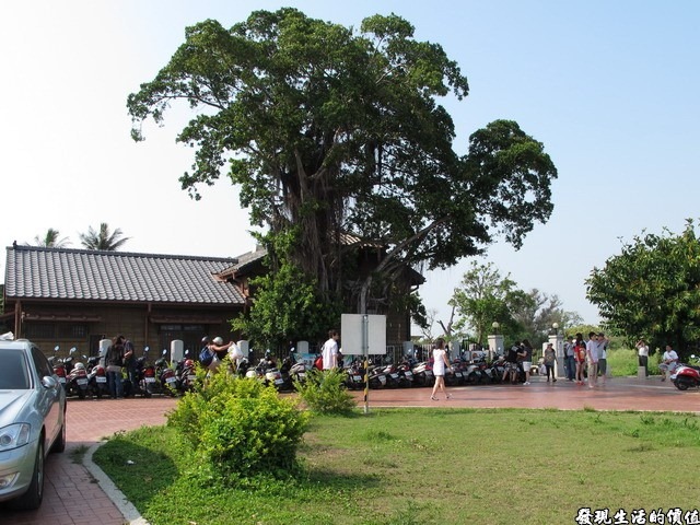 台南夕遊出張所-這是「夕遊出張所」的外觀，中間那顆大榕樹的地方就是祈願樹啦！