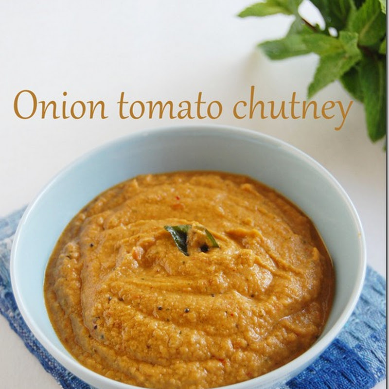 Onion tomato chutney