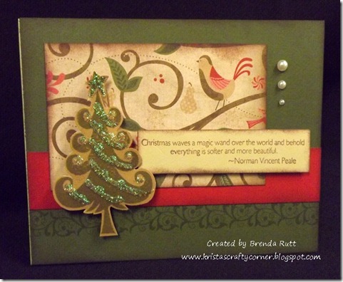 Brenda Rutt Pand P WOTG stamp set Christmas card