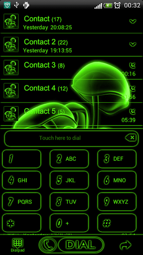 免費下載個人化APP|Green Neon GO contacts theme app開箱文|APP開箱王