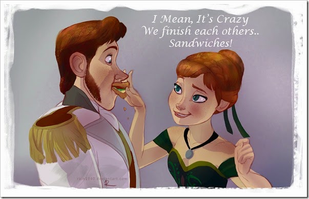 Each other's sandwiches