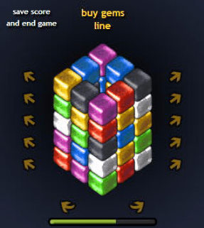 Iphone Webアプリ 積み重なったブロックを回転させて消去する立体パズルゲーム Gem Twister Webstjam