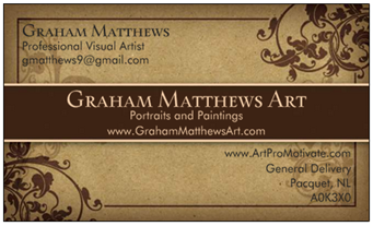 artist business card