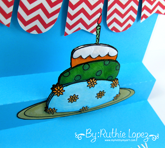 Paper Addictions. Birthday Cake. Ruthie Lopez. My Hobby My Art. 3
