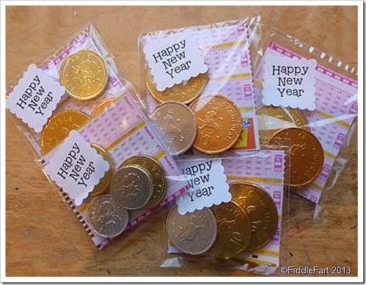 Chocolate Money Favours.