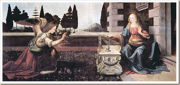Leonardo da Vinci - Anunciación
