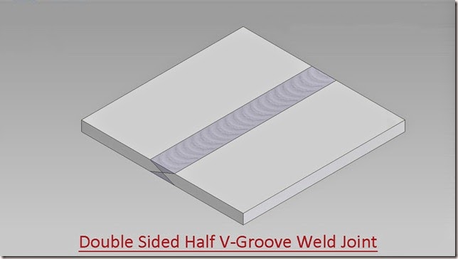 Double Sided Half V-Groove Weld Joint