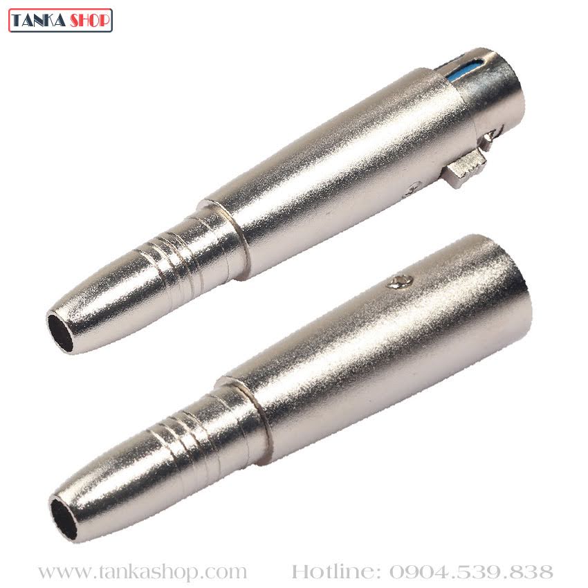 Jack chuyển XLR sang 6.5 đực Jack chuyển XLR sang 6.5 đực