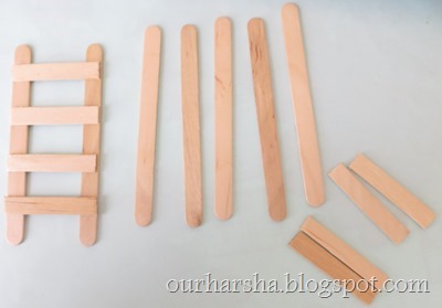 ::My Hobbies::: Popsicle sticks or Ice cream sticks Ladder