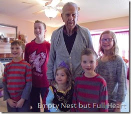 Great grandpa with the grands