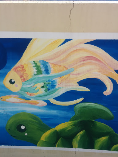 壁画 金魚