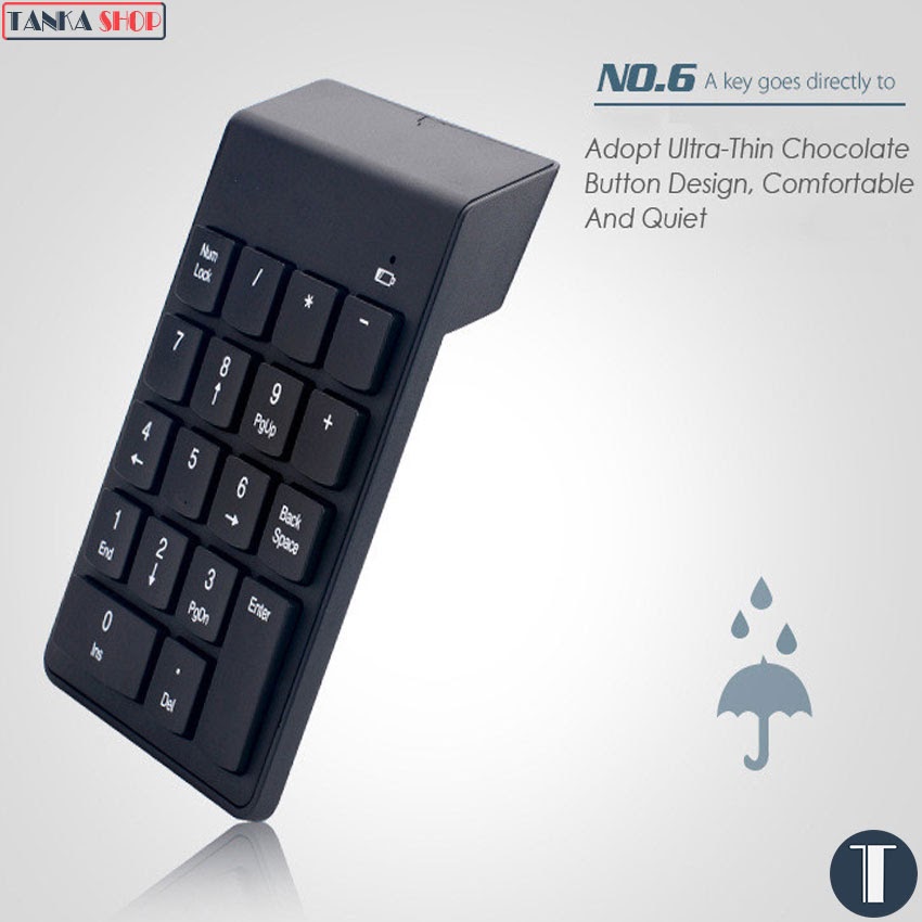 Bàn phím số không dây cho laptop Mini Number Keyboard Bàn phím số rời cho laptop