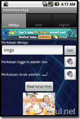 Multimedia Dictionary app for Android  with Source codes - english-malay-arabic