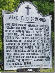 Jane Todd Crawford marker, Rockbridge County, VA