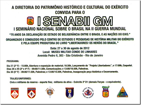 Convite I SENAB II GM Agosto 2012