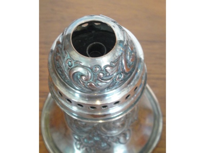 Lamp Replacement Glass on Small Antique Silverplate Oil Or Kerosene Lamp     Ebay