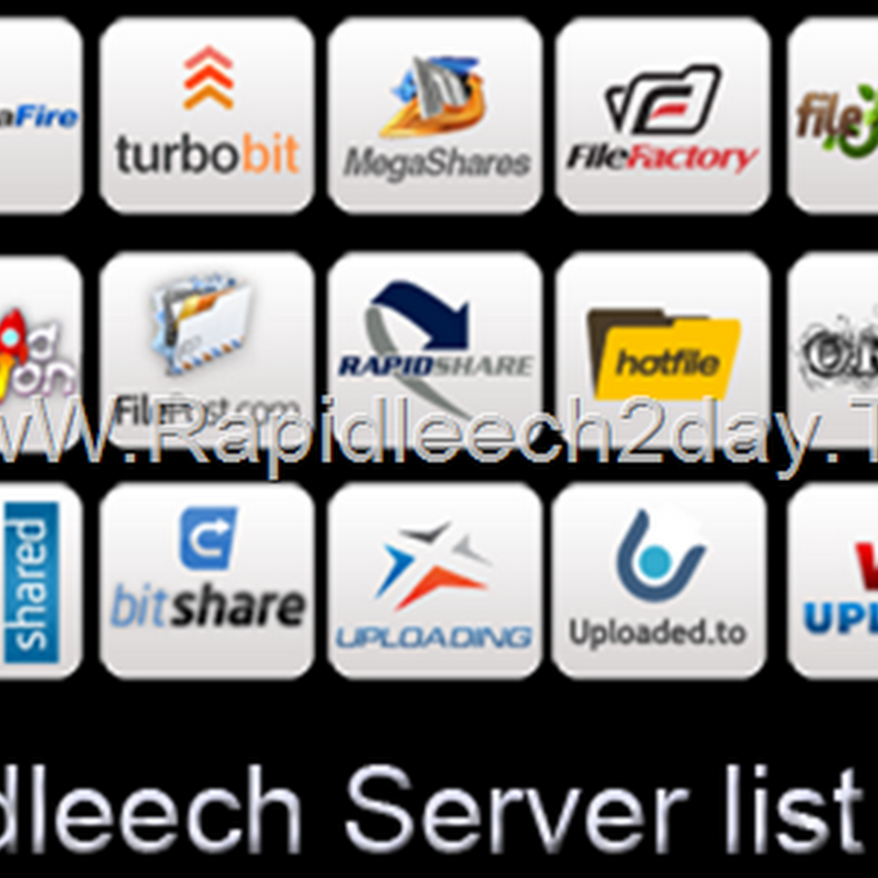 Rapidleech server list 2012 , Premium Link Generator Working 100% – turbobit, uploading, wupload, oron, Extabit and more…