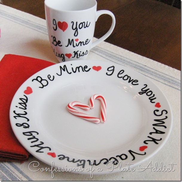CONFESSIONS OF A PLATE ADDICT DIY Valentine Sharpie Plate
