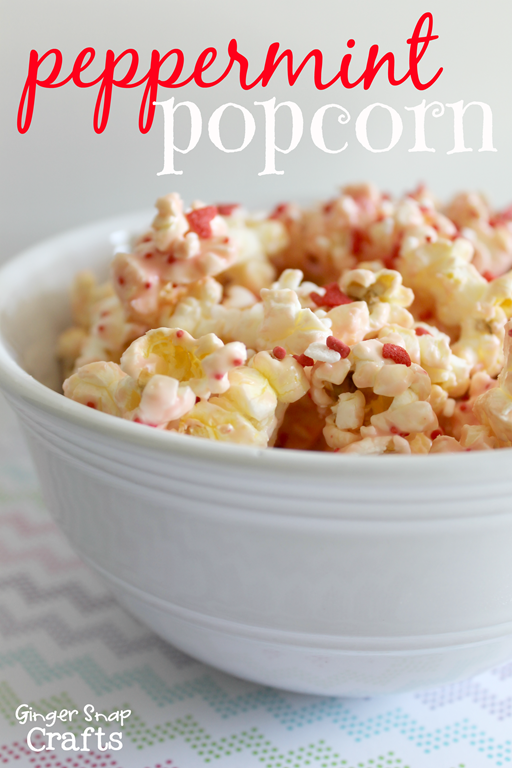 Peppermint Popcorn for Valentines Day #popcorn #valentines #recipe