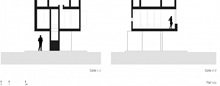 plano-corte-casa-flat-issa-dionne-arquitectos plano-corte-casa-flat-issa-dionne-arquitectos