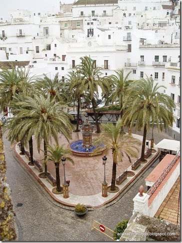 Vejer de la Frontera. Plaza de España.  Vista desde la Casa del Mayorazgo - P3010814