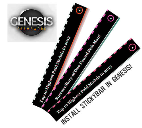 sticky floating bar for genesis