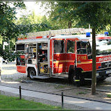 die Feuerwehr war auch da