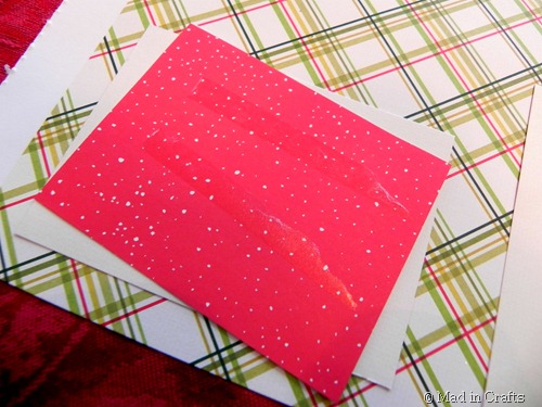 roller adhesive on scrapbook paper