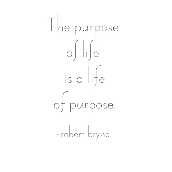 the purpose of life -- bryne