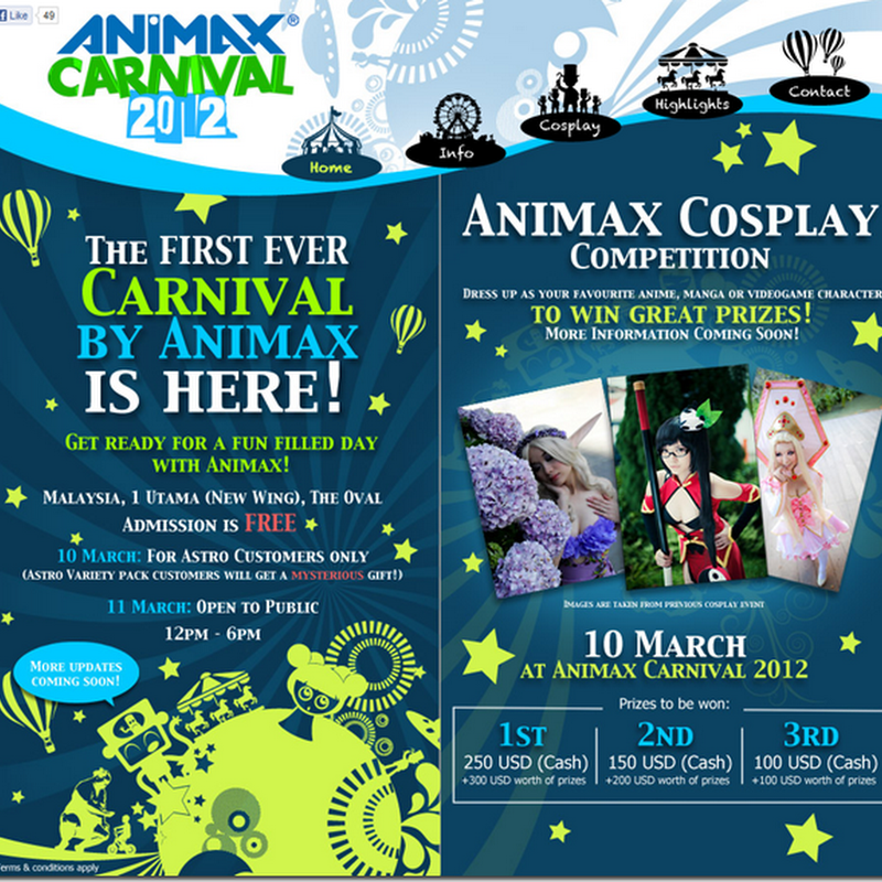 Animax Carnival 2012 ( Alodia + Cosplay Competition)