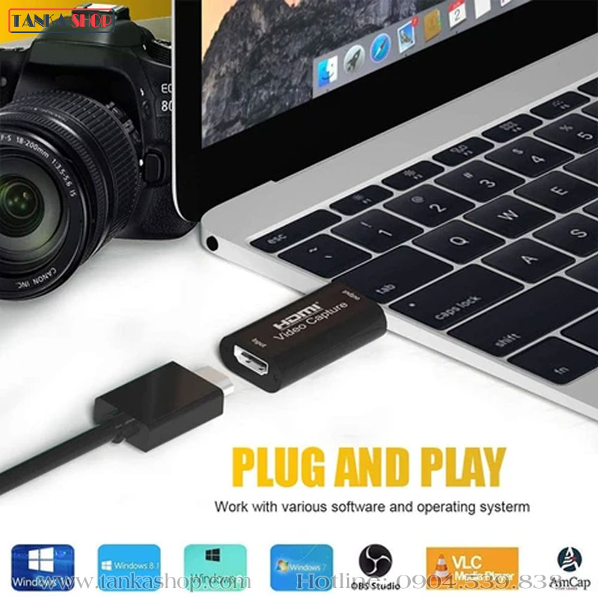 Bộ chuyển đổi hdmi sang usb 2.0 Bộ chuyển đổi hdmi sang usb 2.0
