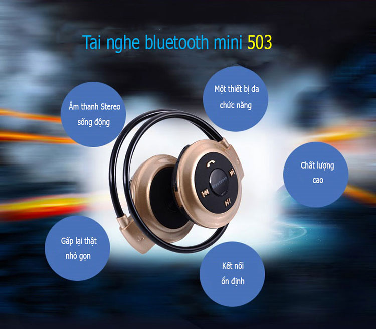 Tai nghe bluetooth Tai nghe mini 503