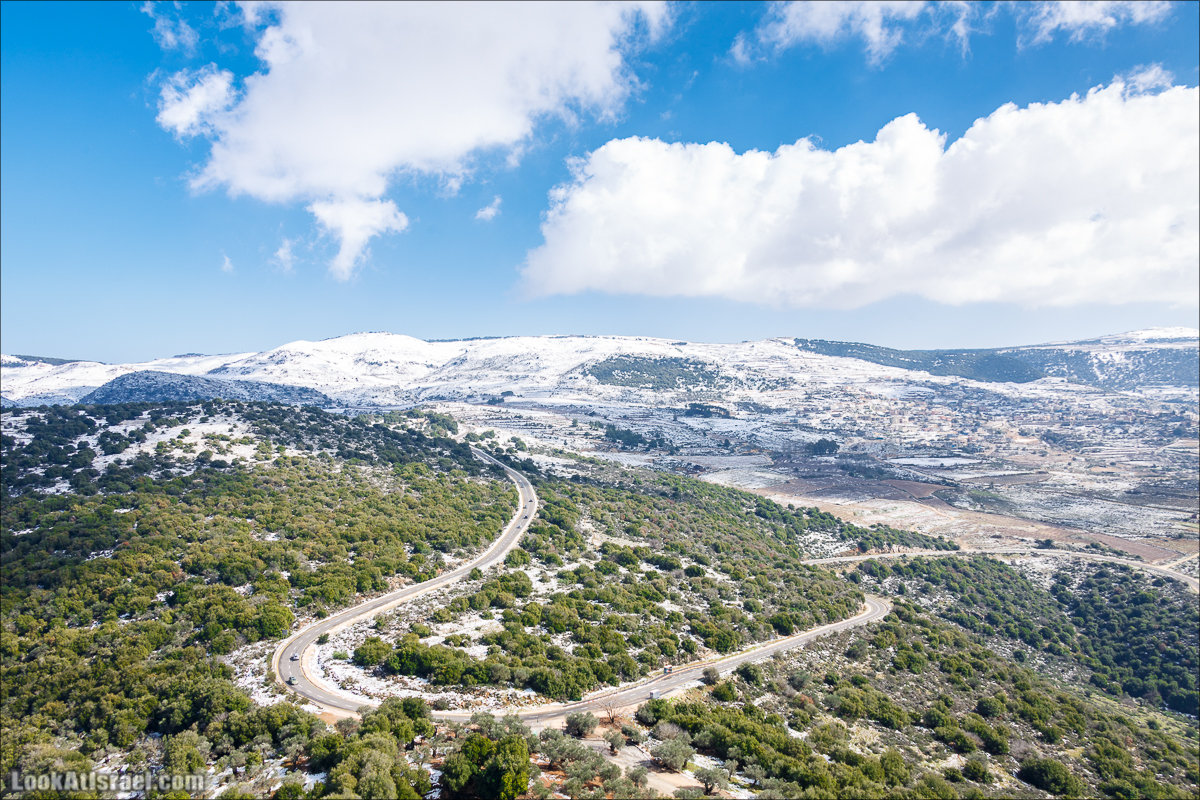 LookAtIsrael.com - Снег в крепости Нимрод, Израиль | Snow in Nimrod fortress, Israel | שלג במבצר נמרוד